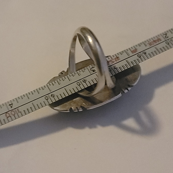 Navajo P.A Smith Sterling Silver Ring Sz5 - Picture 8 of 9